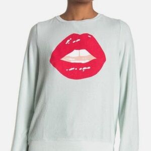 Red Lip Pullover Sweater | Wildfox